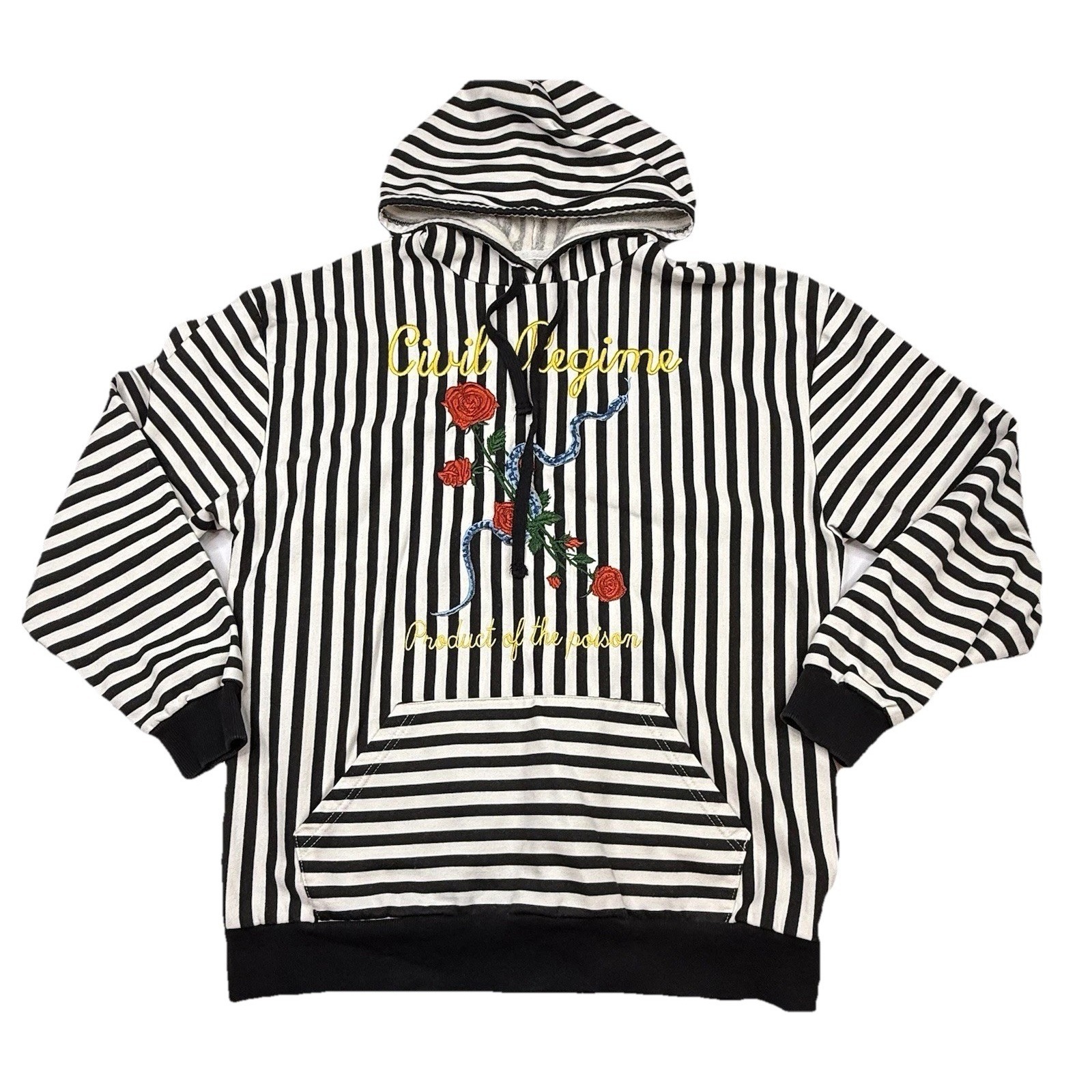 Civil Regime Embroidered Hoodie Product Of The Poison Mens Large